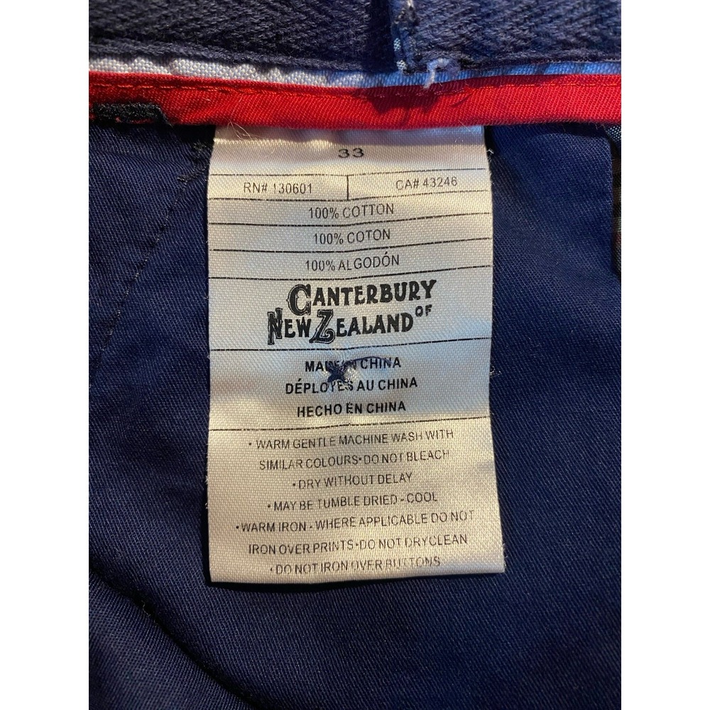 Canterbury Of New Zealand Rugby Chino Shorts Men 33 Multicolored‎ Plaid Outdoors - Picture 6 of 9